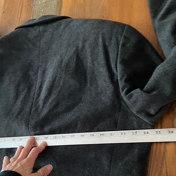 Wool Cashmere Men’s Charcoal Gray Blazer European Style Vintage Old Money - Picture 11 of 14